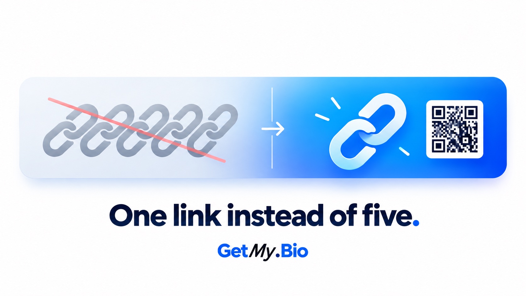 One link instead of five. Claim your @handle free — getmy.bio